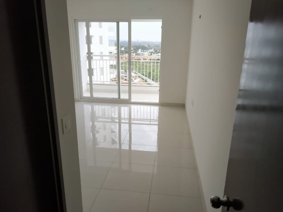 brand new 2 bhk flat for rent in purva palm beach, kyalasanahalli, hennur main road, measuring 1250 sqft,