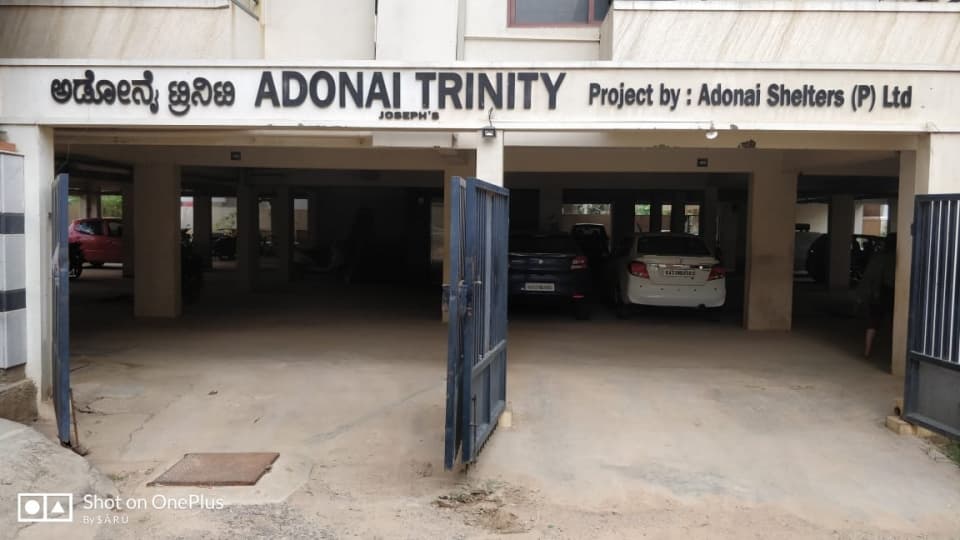 2 bhk semi furnished flat for sale in adonai trinity , hennur , hennur main road , measuring 1230 sqft