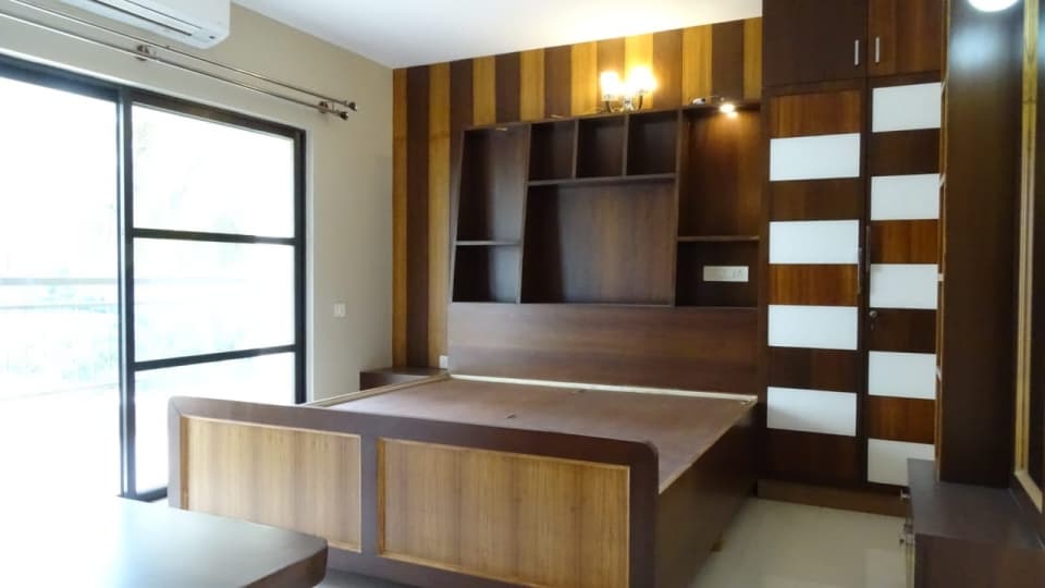 3 bhk semi furnished flat for rent in legacy soreno, hebbal, measuring 2250 sqft