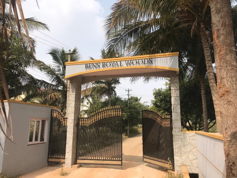 40x60 sqft site for sale in Bens Royal woods in Kannur, Hennur road.