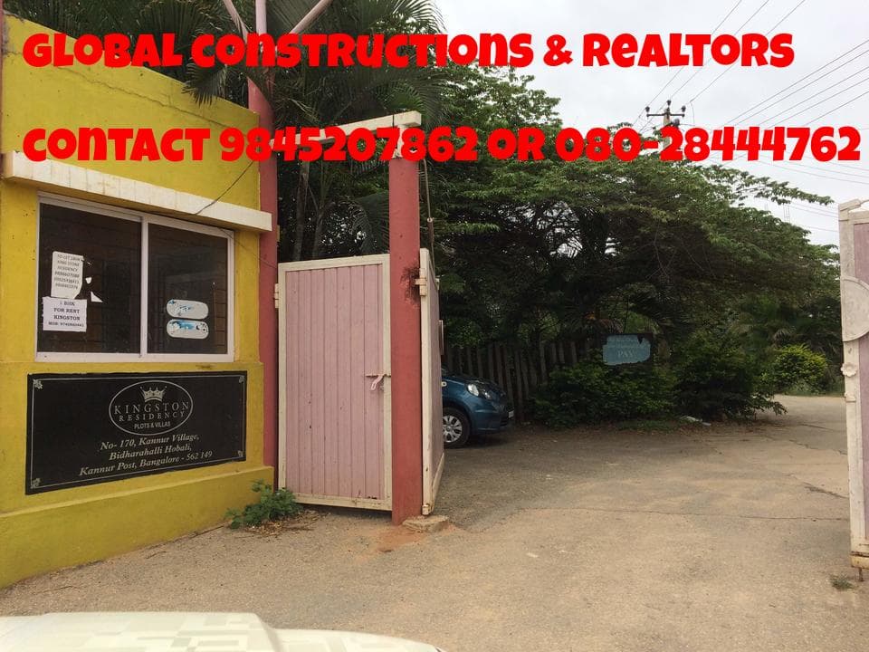 2400 sqft site for sale in kingston residency, opposite to kanakashree layout, hennur