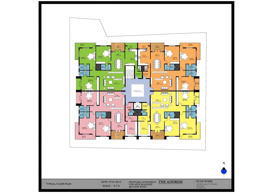 3 BHK flat for sale in Viviani Road